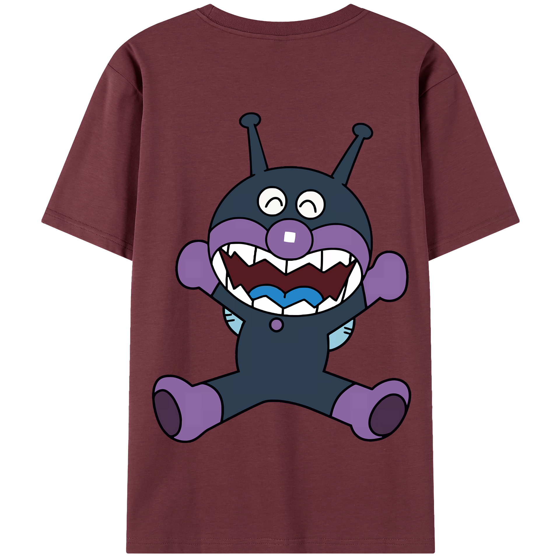（画像用） アンパンマン Anpanman 綿100％半袖Tシャツ（背面プリント）